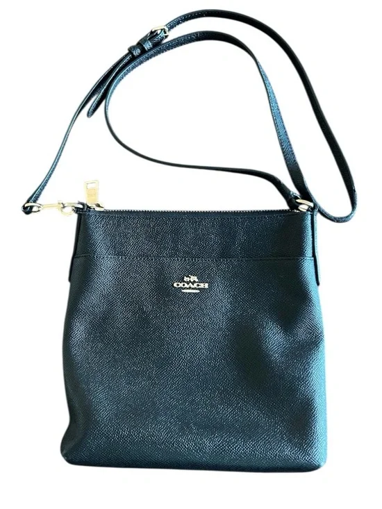 Coach Kitt Crossgrain Messenger Crossbody Bag Black - Picture 3 of 13